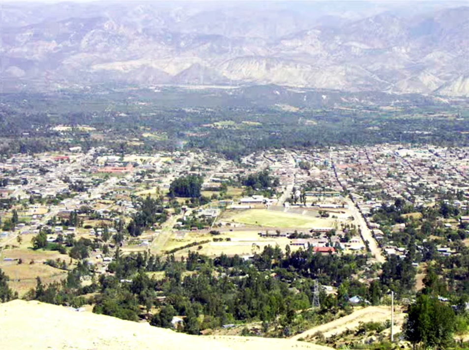 Vista aérea de Huanta, Ayacucho.