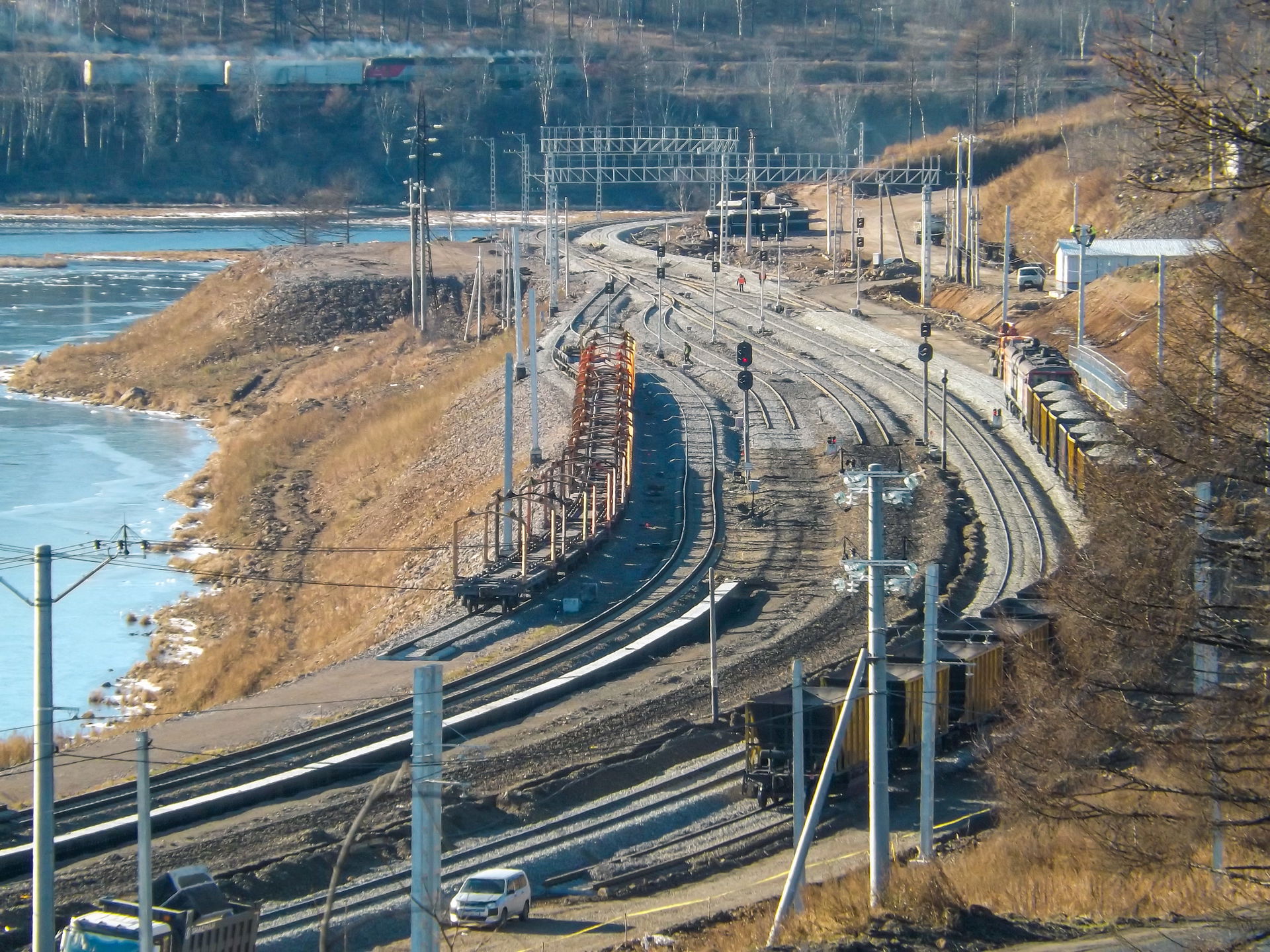 Vanino, railroad construction, 2022