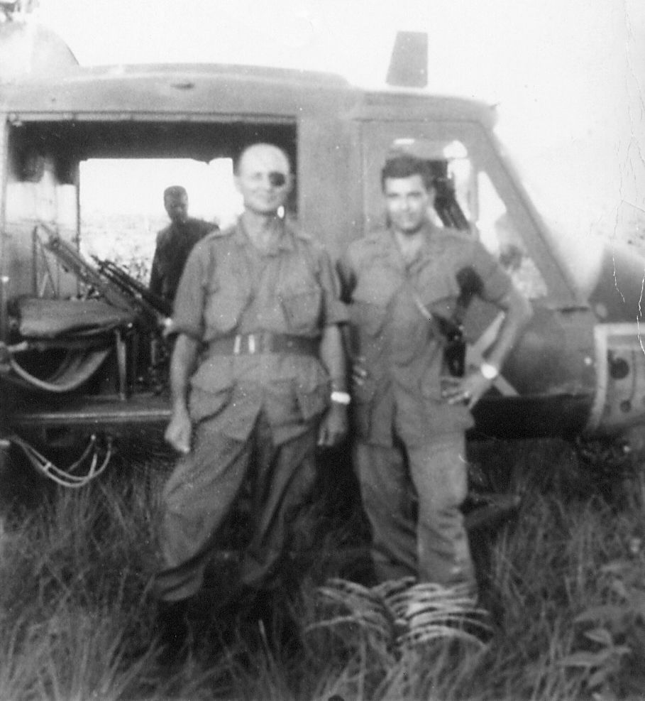 Moshe Dayan with Major J. Thomas Pearlman, Sr.