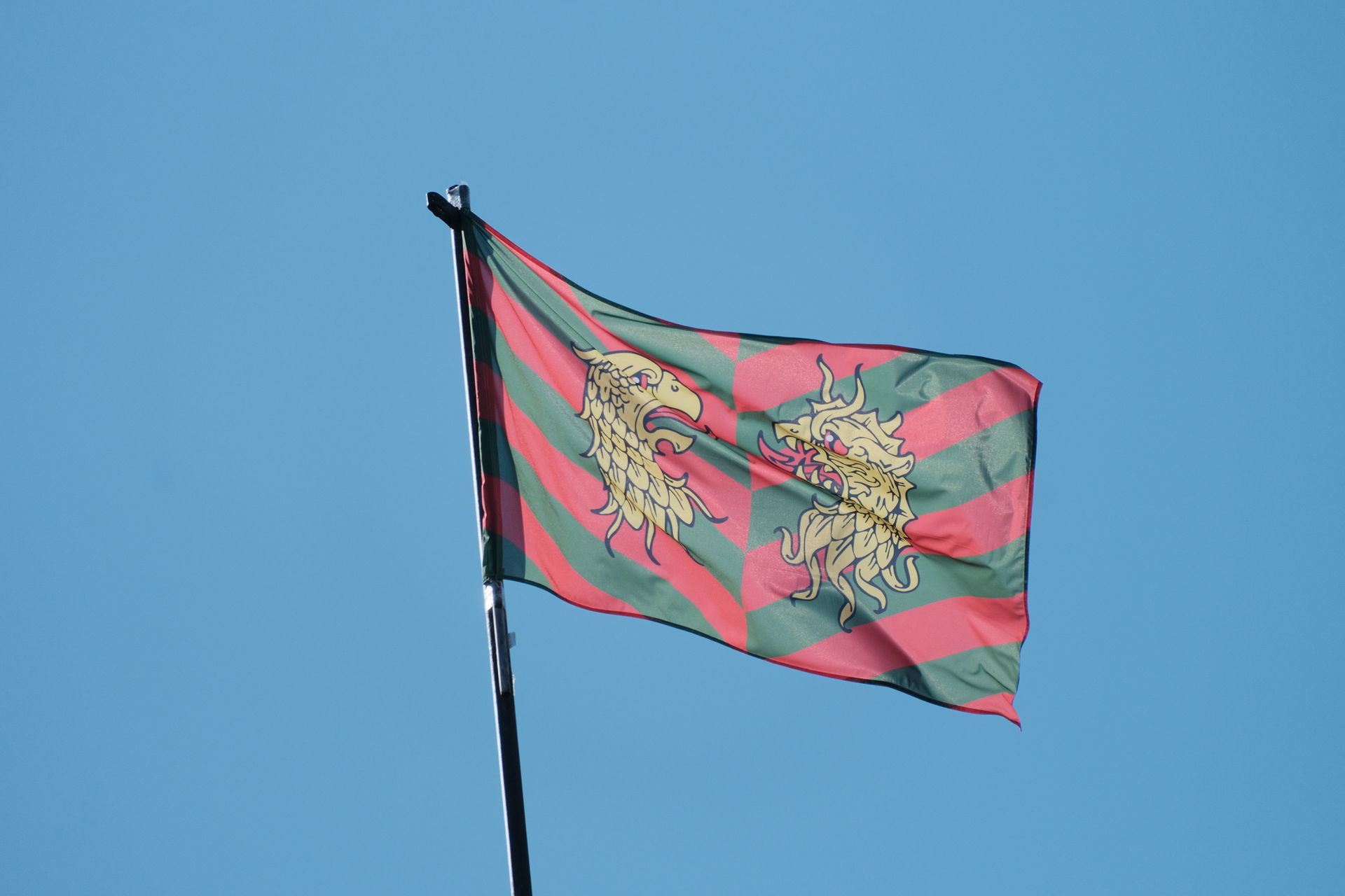 The flag of Kyachta region, Buryat Republic