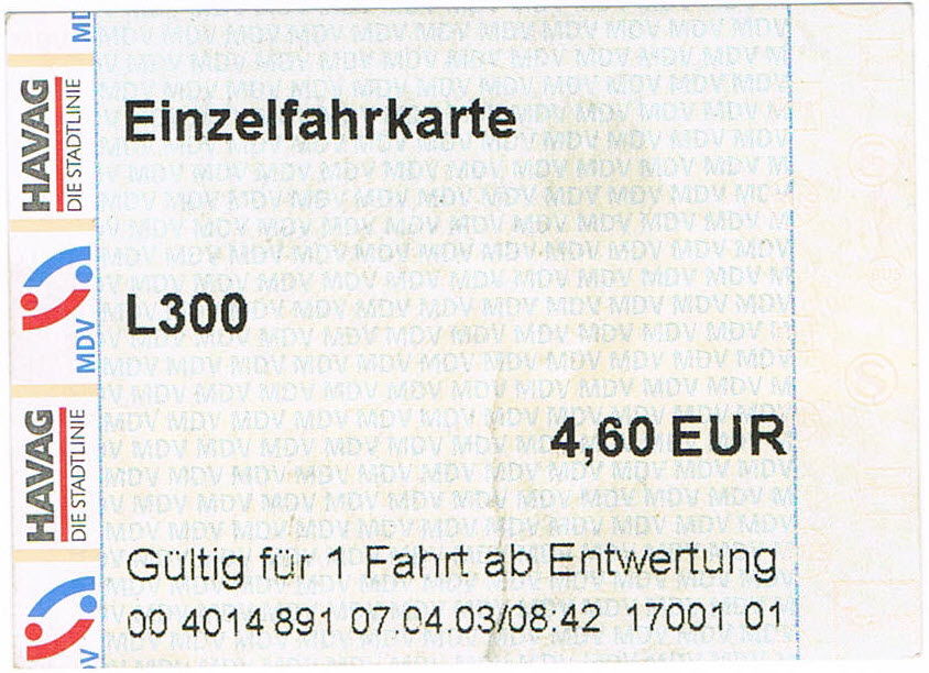 This ticket was valid to use the former "Airport-Express" bus l…