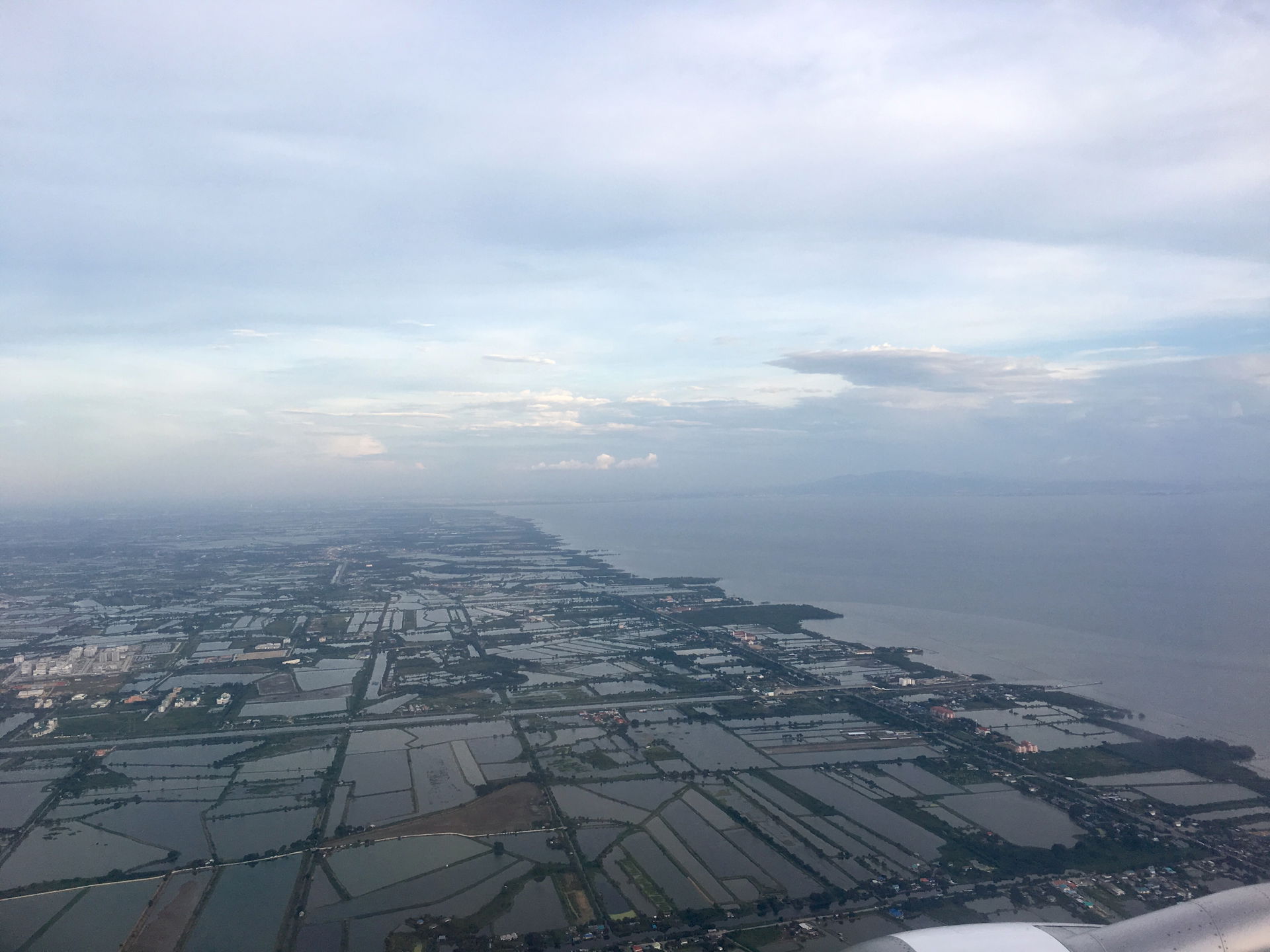 Aerial photograph of the Samut Prakan Province of Thailand, nea…