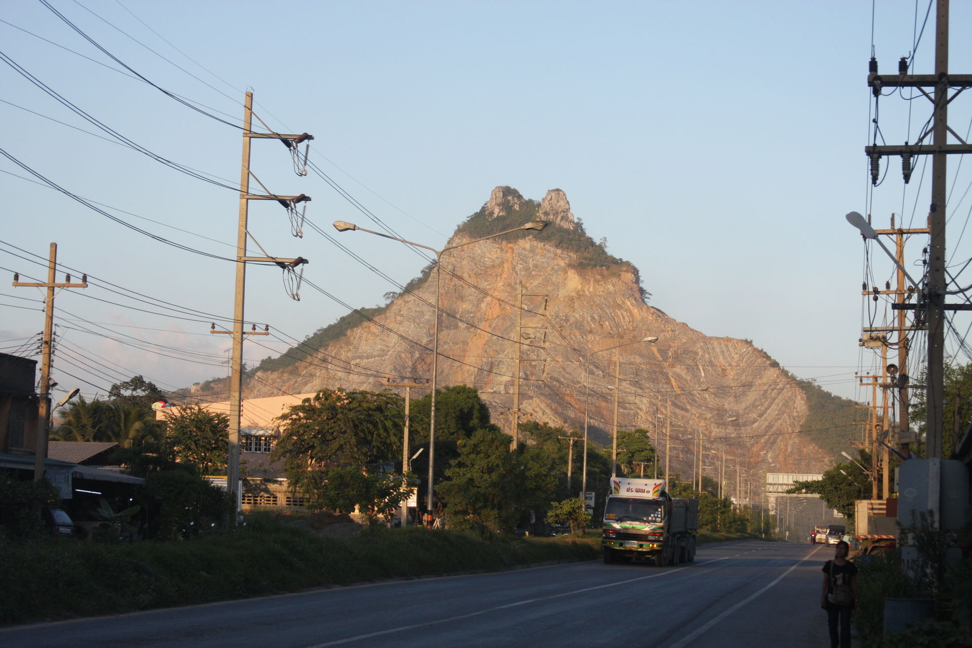 Limestone  and sandstone formation in northern Saraburi provins…