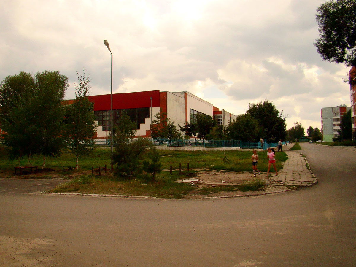 Kamenka town. Russia, Penza Region. The scool No. 9.