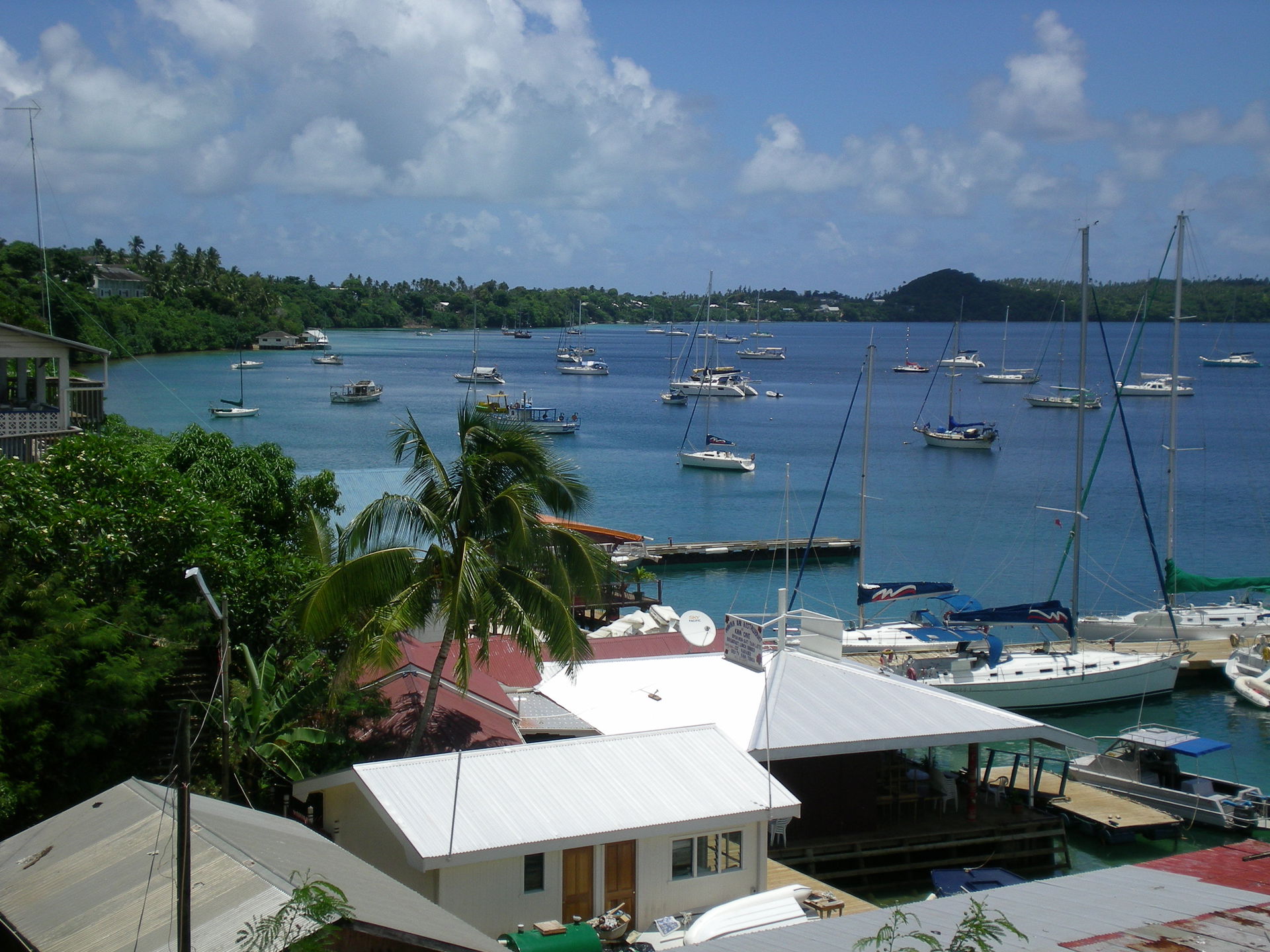Boats at Neiafu, Vava'u, Tonga
