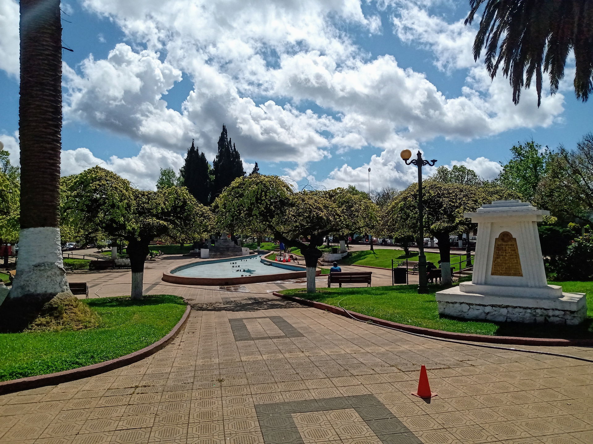 Plano general de la Plaza de Armas de Collipulli desde el lado …