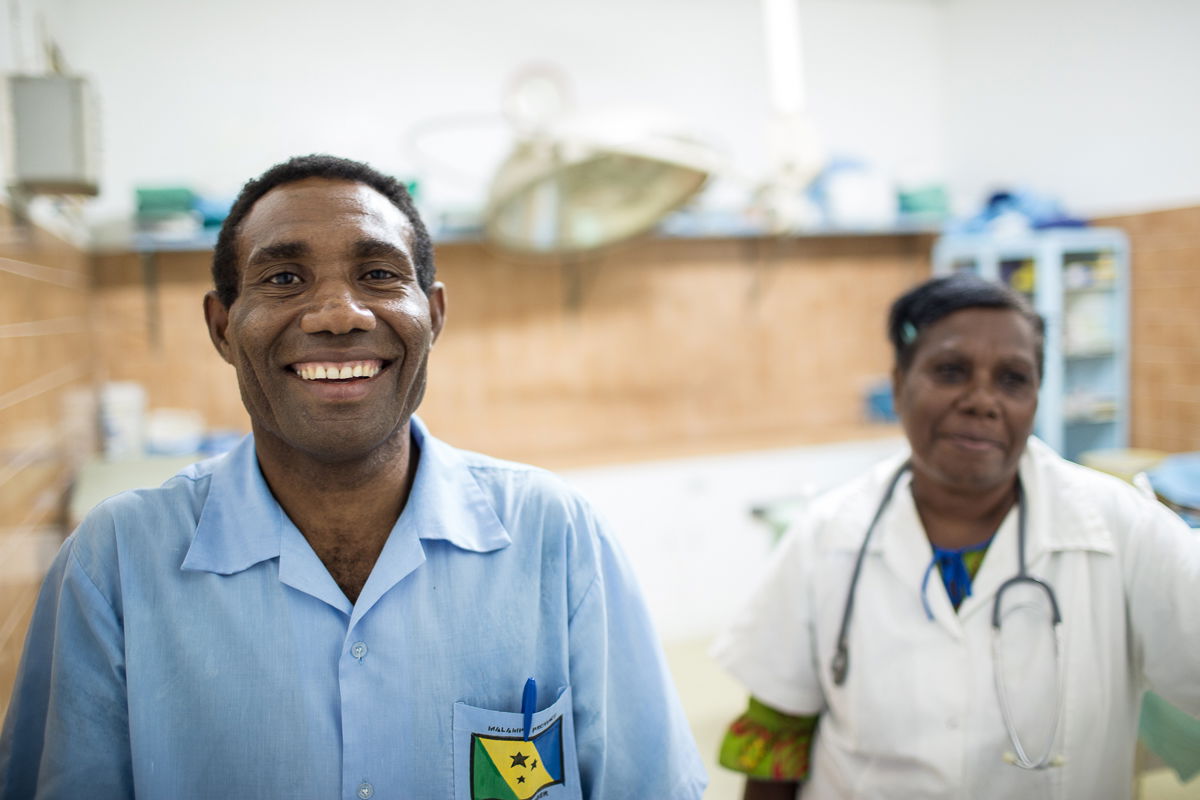 A worker at the Norsup Hospital. Photo taken by Connor Ashleigh…