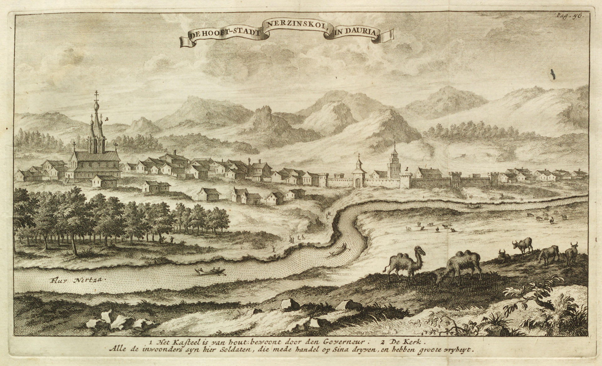 Page from Eberhard Isbrand Ides' Driejaarige reize naar China -…