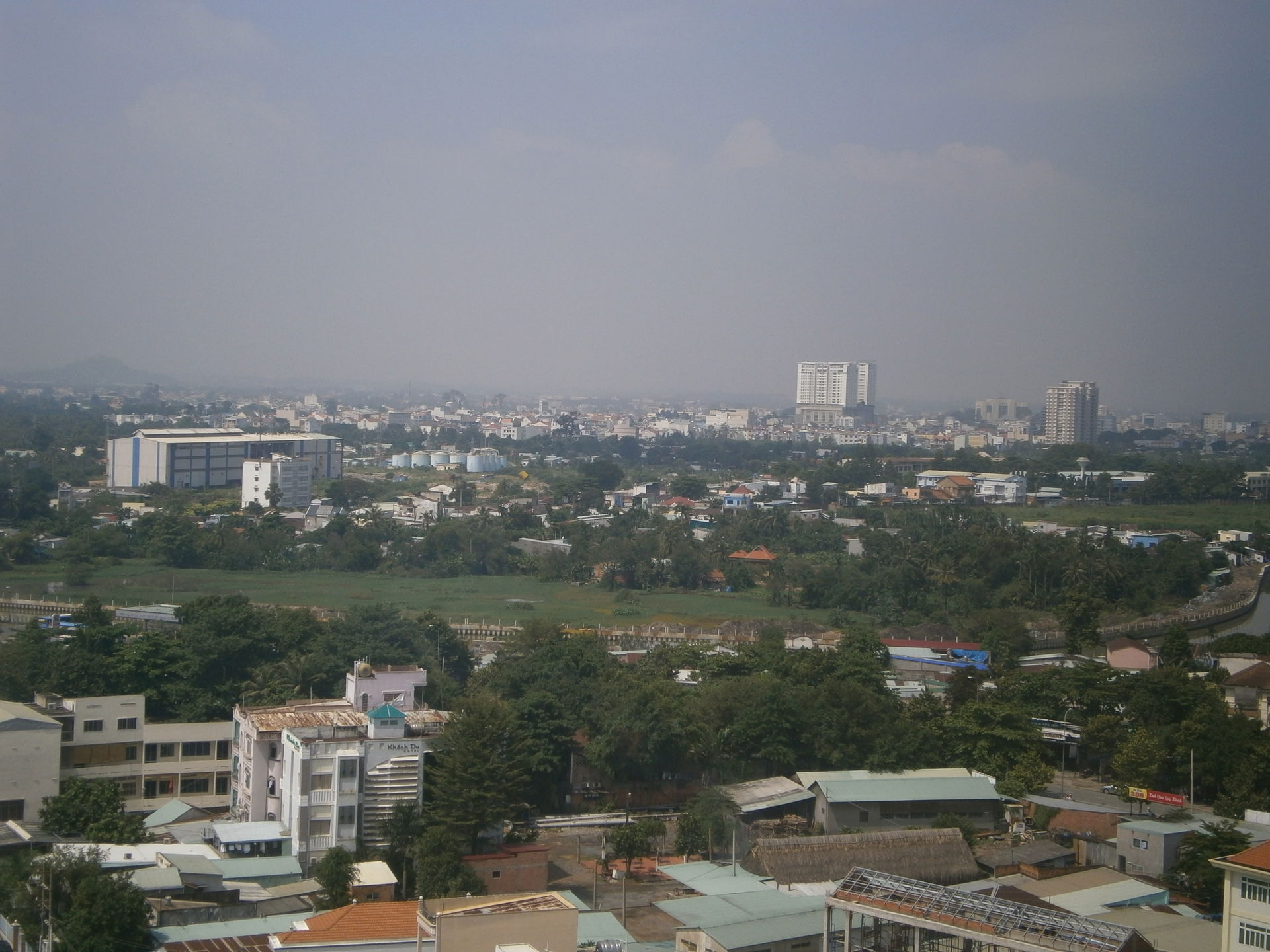 View of Bien Hoa from high floor Aurora Hotel