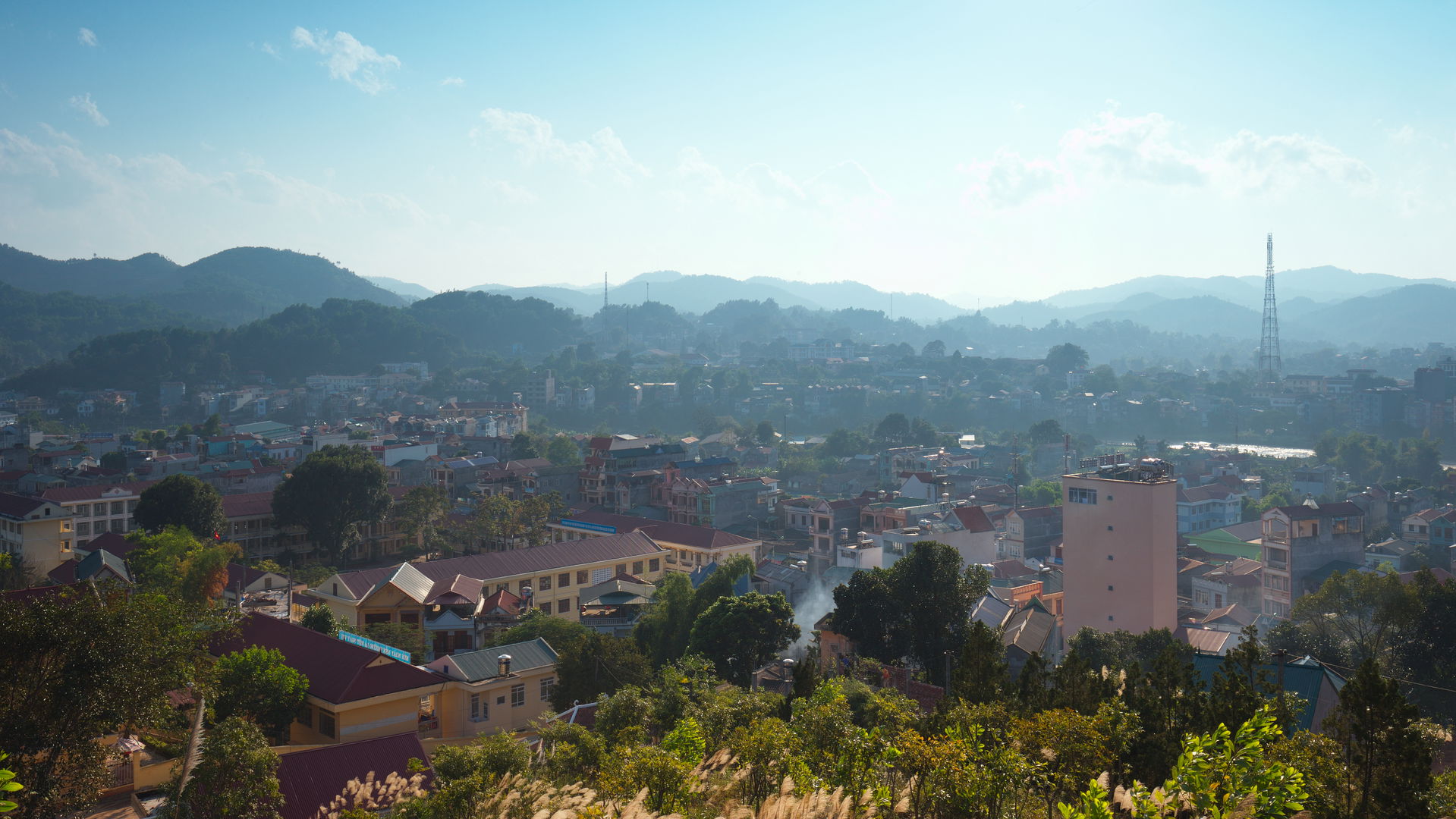 Cao Bằng city view, Vietnam