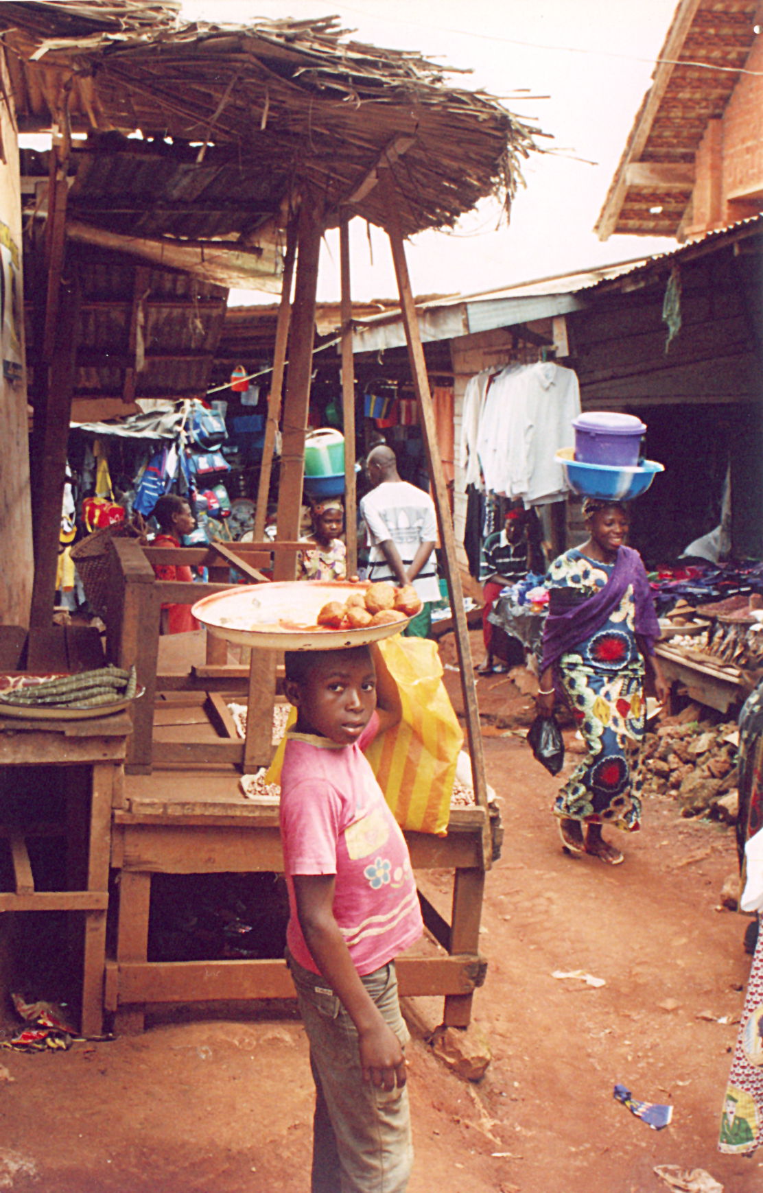 Market in Abong-Mbang, East Province, Cameroon.