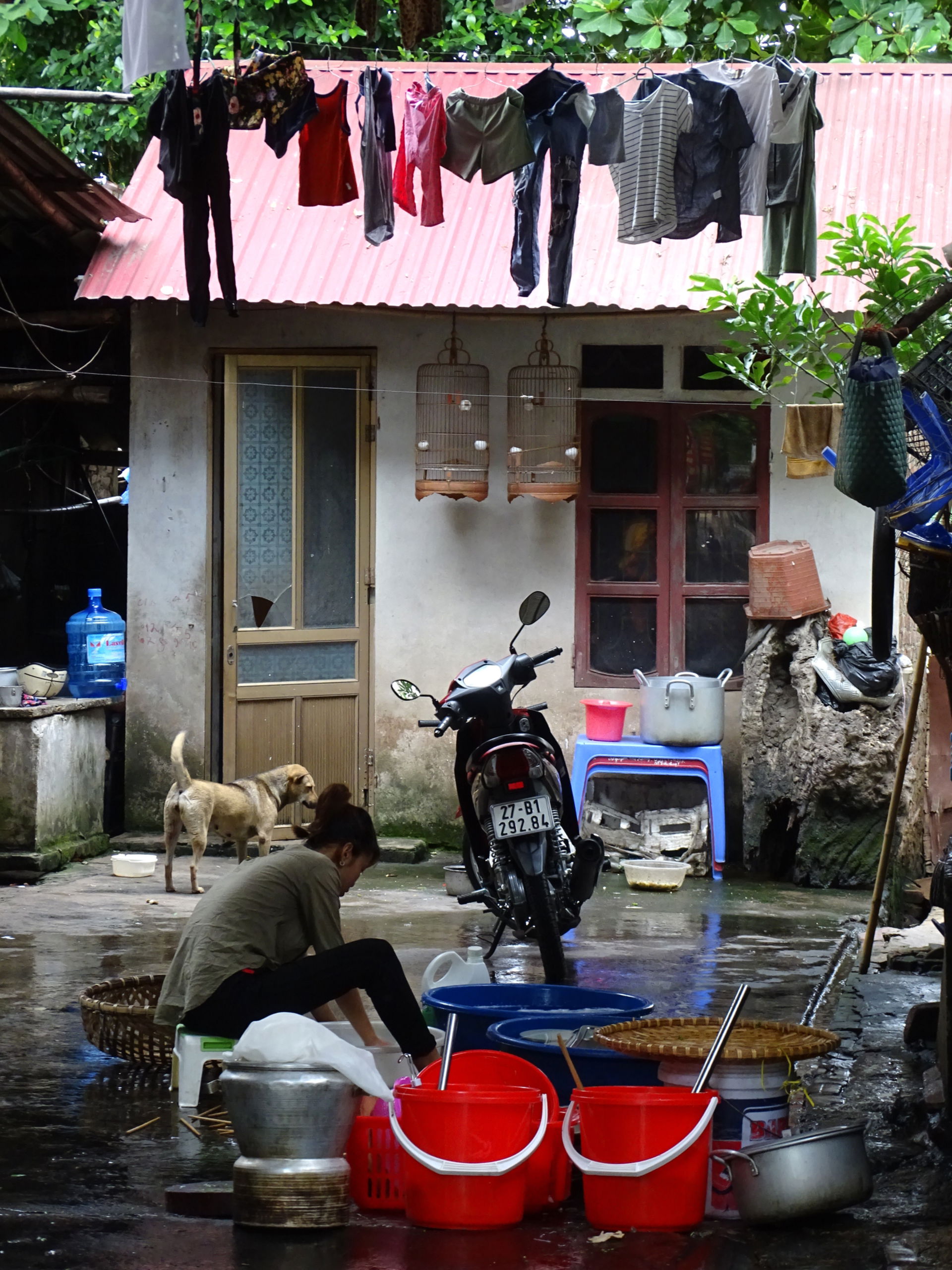 Courtyard Scene - Dien Bien Phu - Vietnam