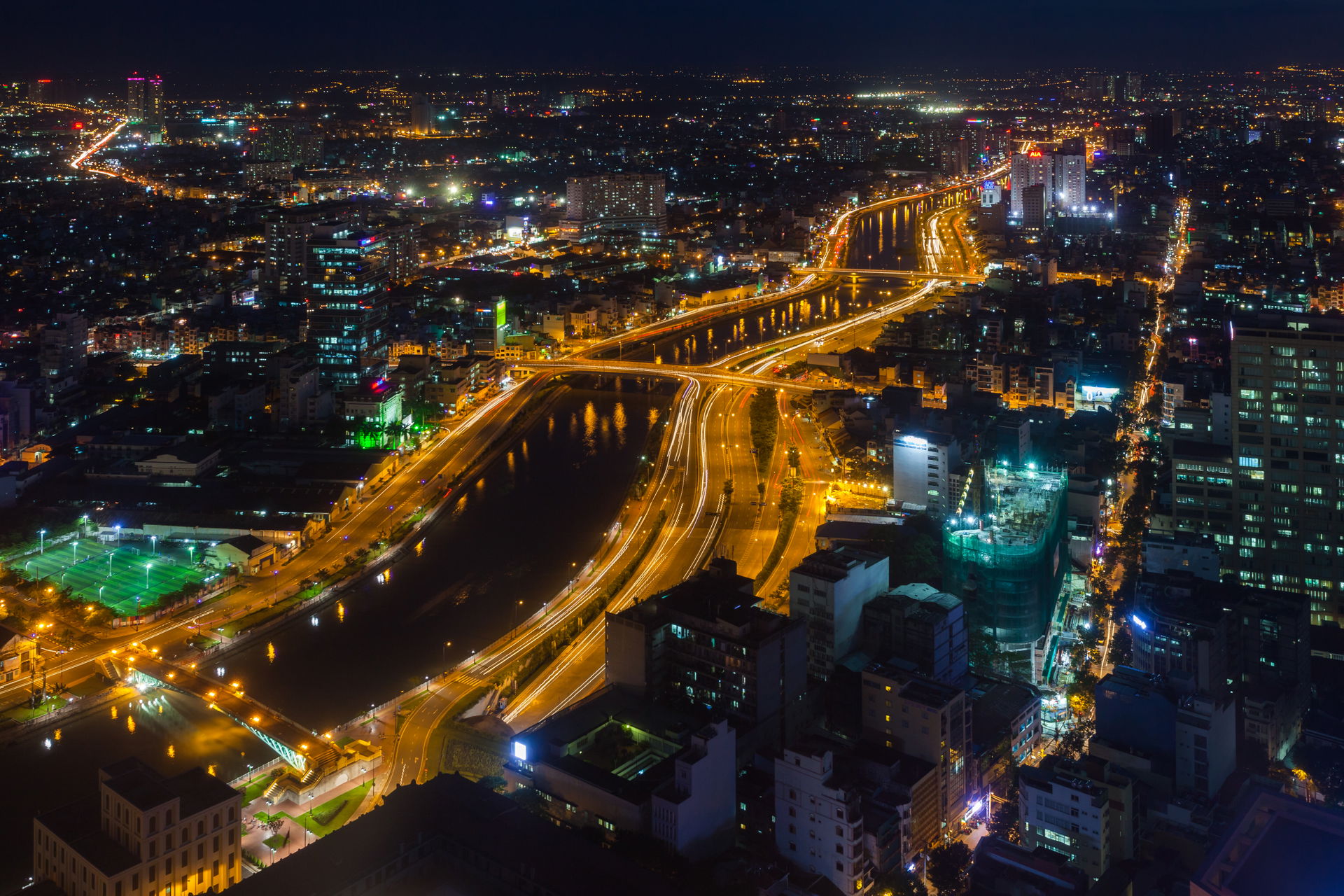 View of Ho Chi Minh City from Bitexco Financial Tower, Vietnam