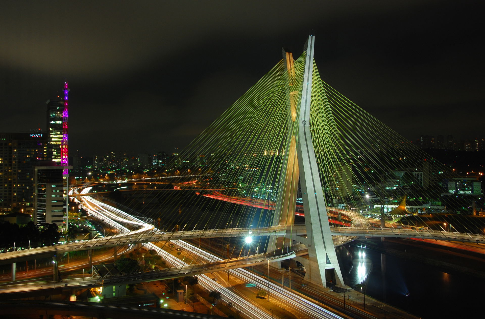 The Octavio Frias de Oliveira bridge, São Paulo - Brazil. View …