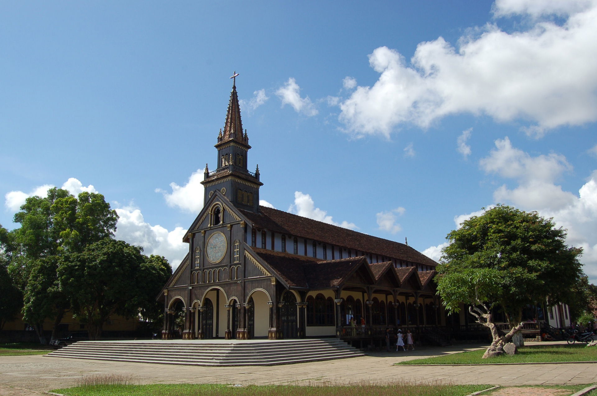 Kontum's French-built Catholic Wooden Church - ISO code VN-E-KT.