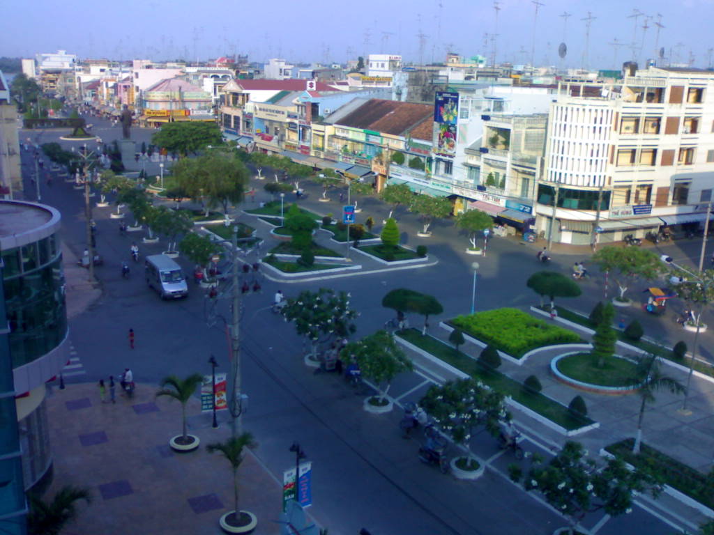 Một góc thành phố Long Xuyên.