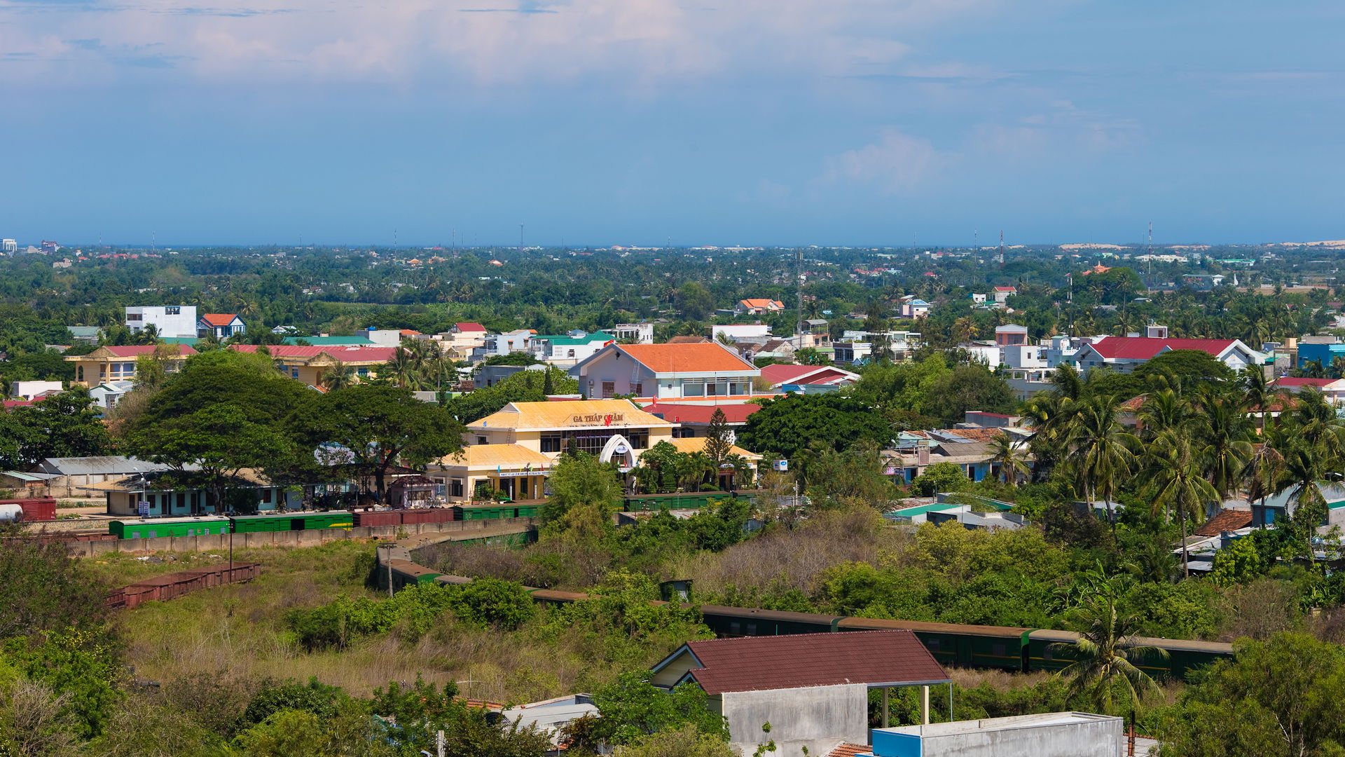 Tháp Chàm railway station, Ninh Thuận province, Vietnam.