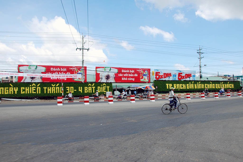Một đoạn đường vào Thành phố Rạch Gía, thuộc địa phận tỉnh Kiên…