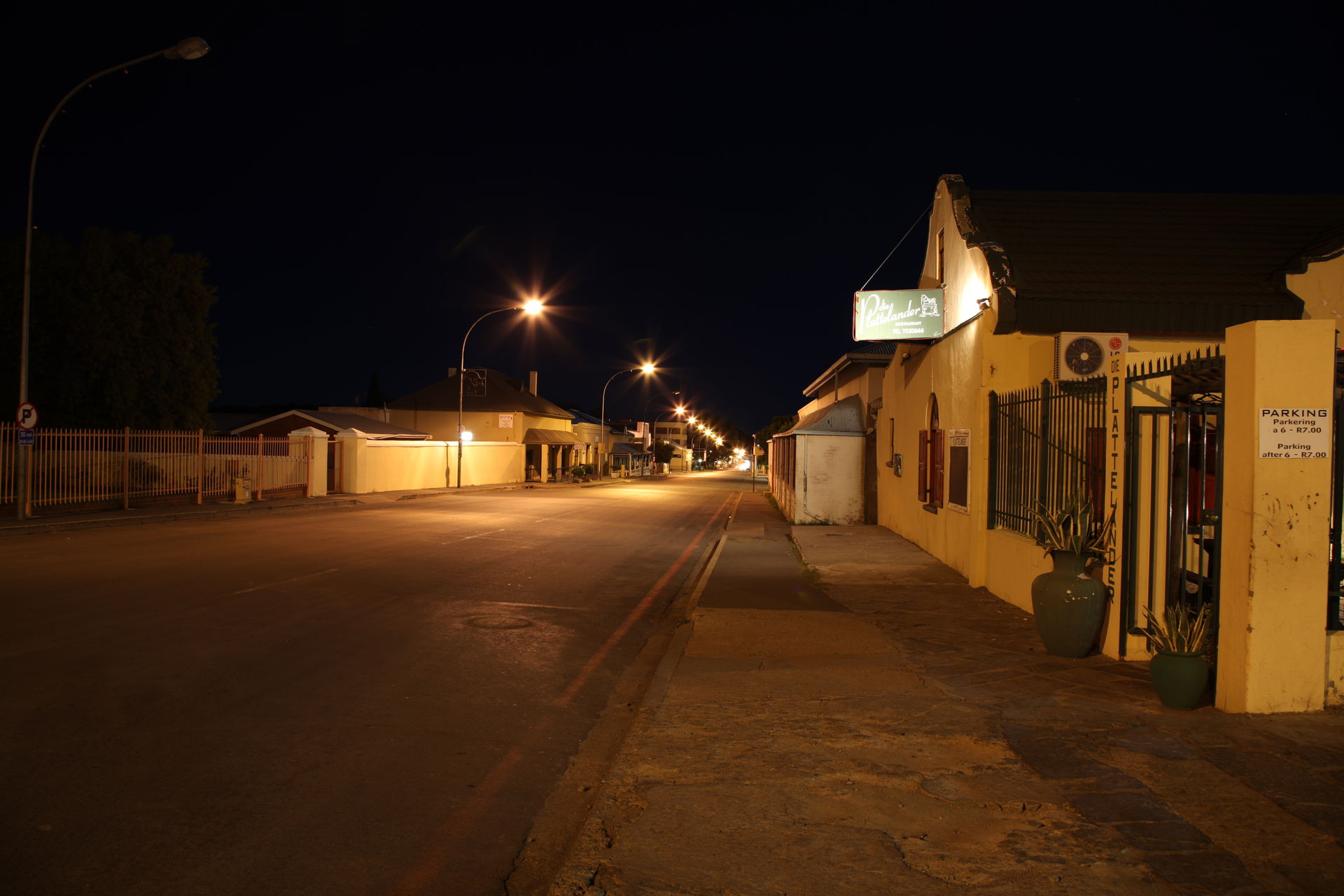 Colesberg, Northern Cape, South Africa, by night
