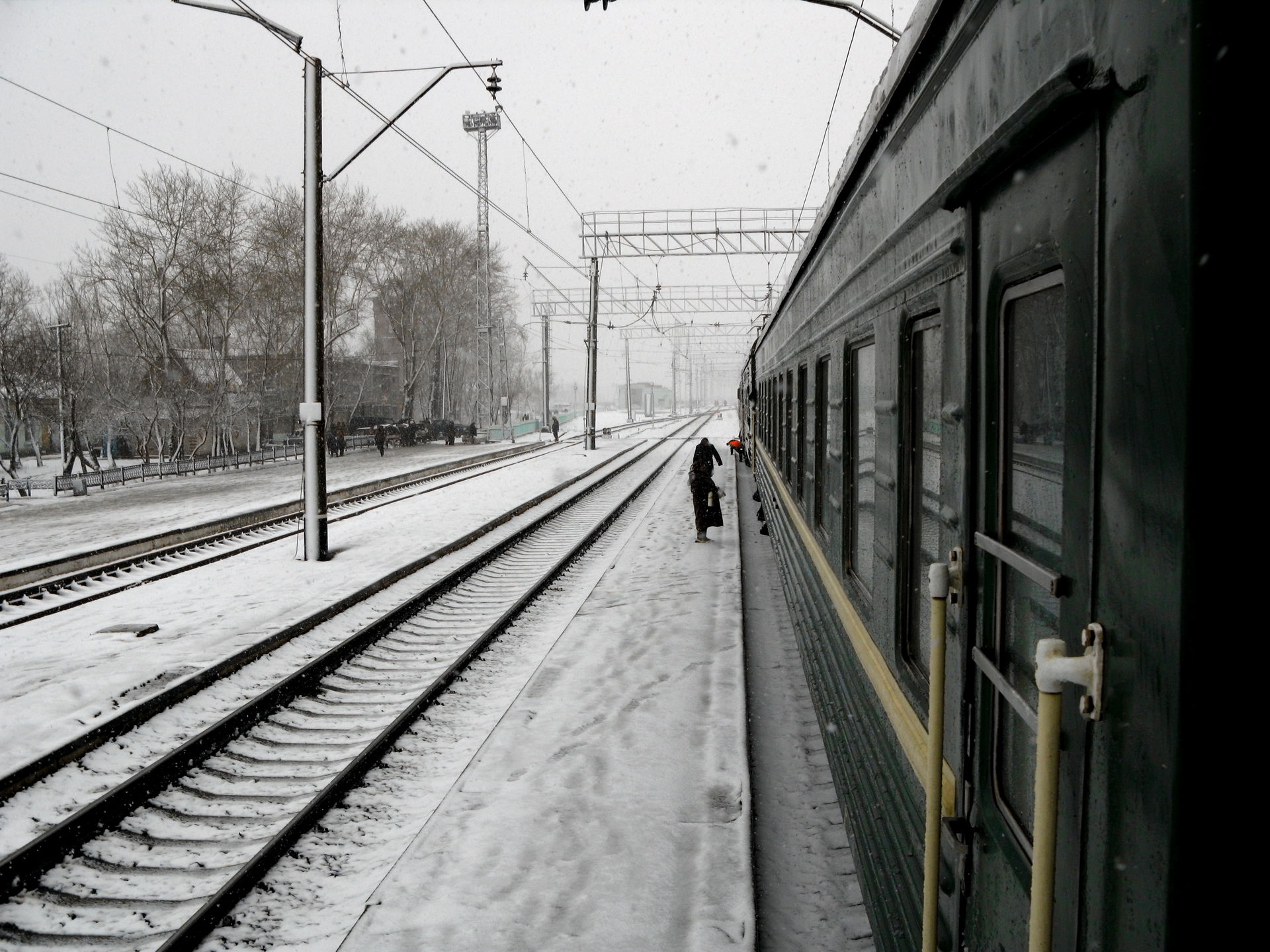 Trans-Siberian railway at Nazivaevskaya (Называевская), near Om…