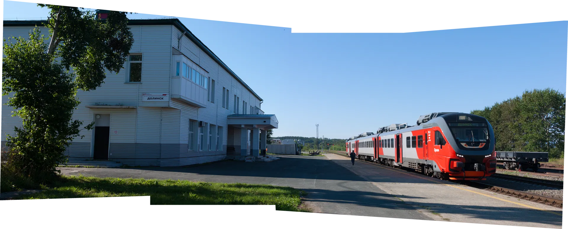 RZD RA3-044 at Dolinsk railway station Korsakov-Arsentievka rai…