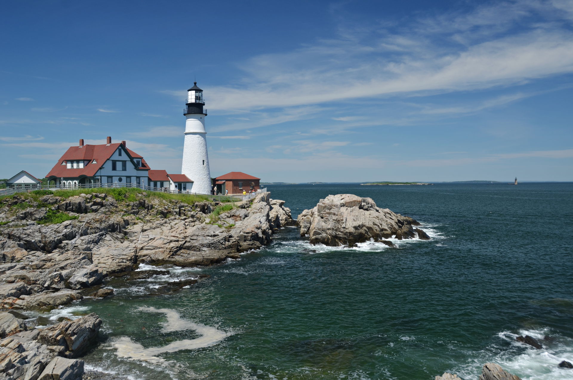 The Portland Head Lighthouse in Cape Elizabeth near Portland, M…