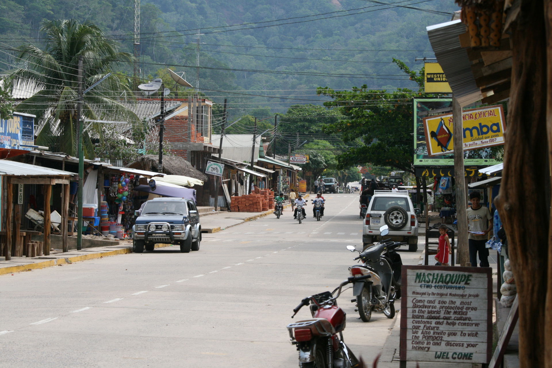 Street scene, Calle Avaroa, Rurrenabaque, Bolivia. Photographed…
