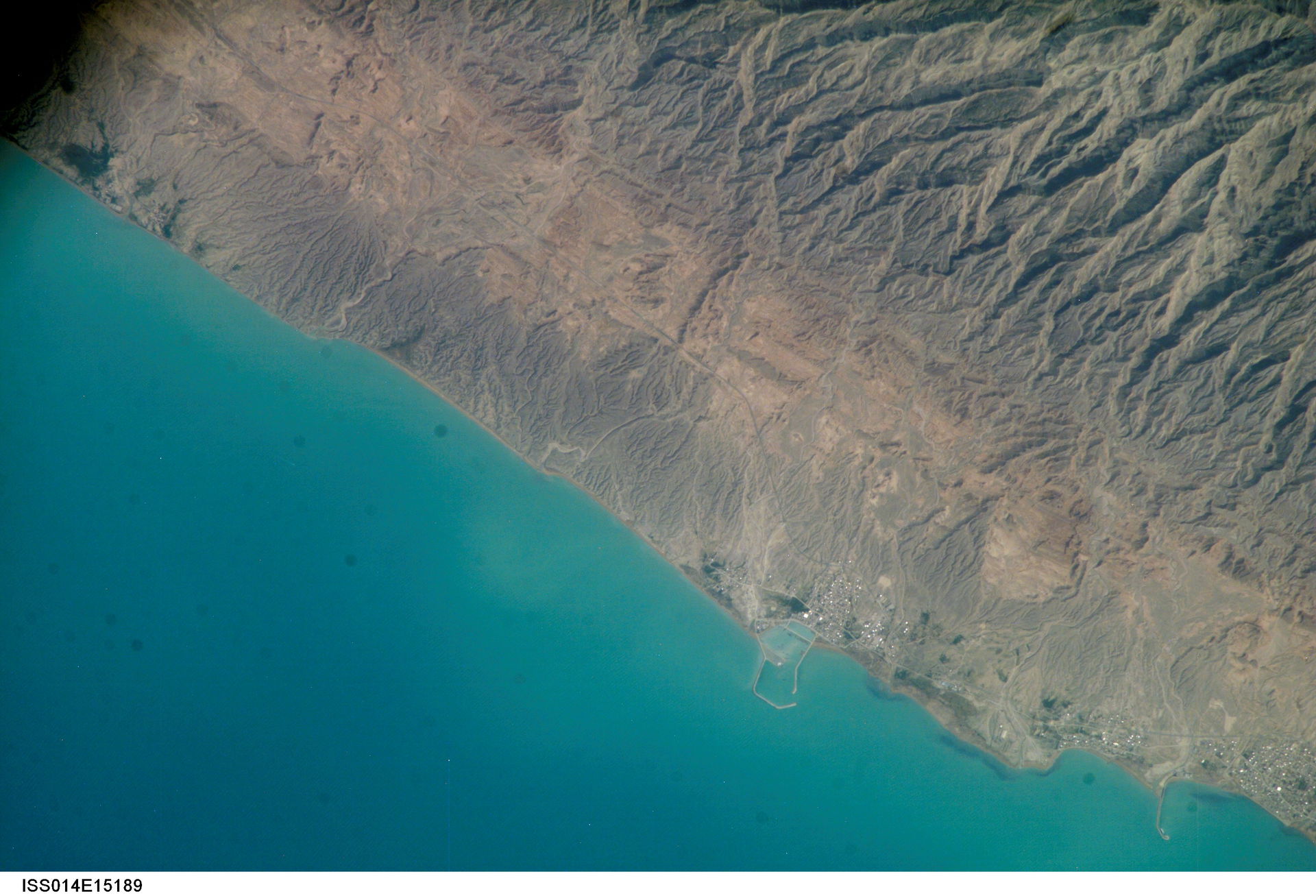View of Iran taken during ISS Expedition 14.