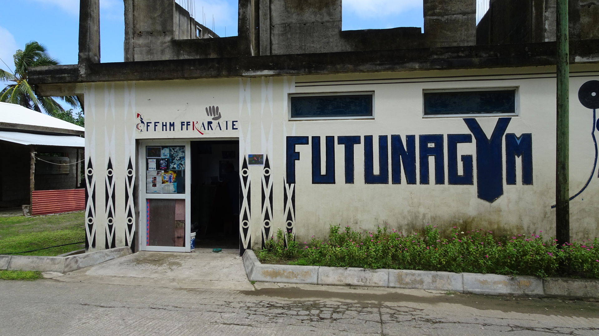 Un gymnase à Leava sur l'île de Futuna (Wallis-et-Futuna, océan…
