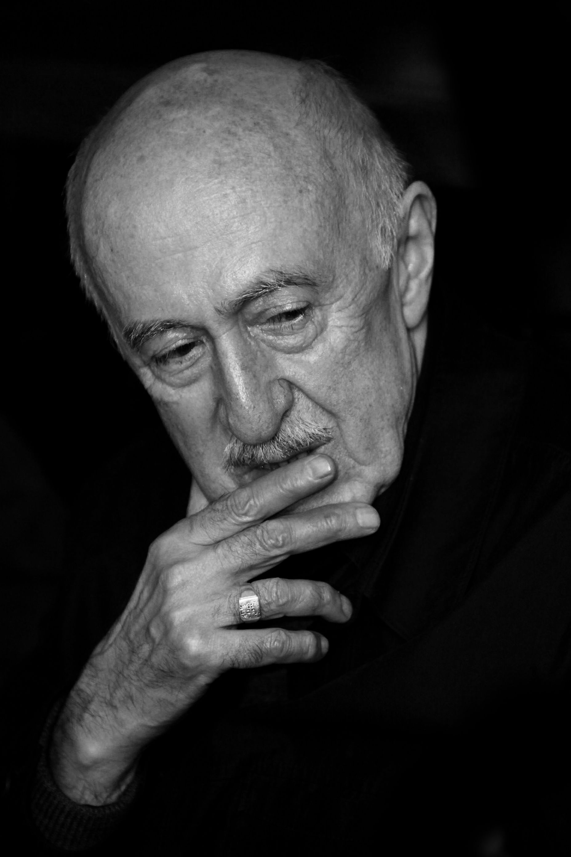 London. Otar Iosseliani. Georgian film director.