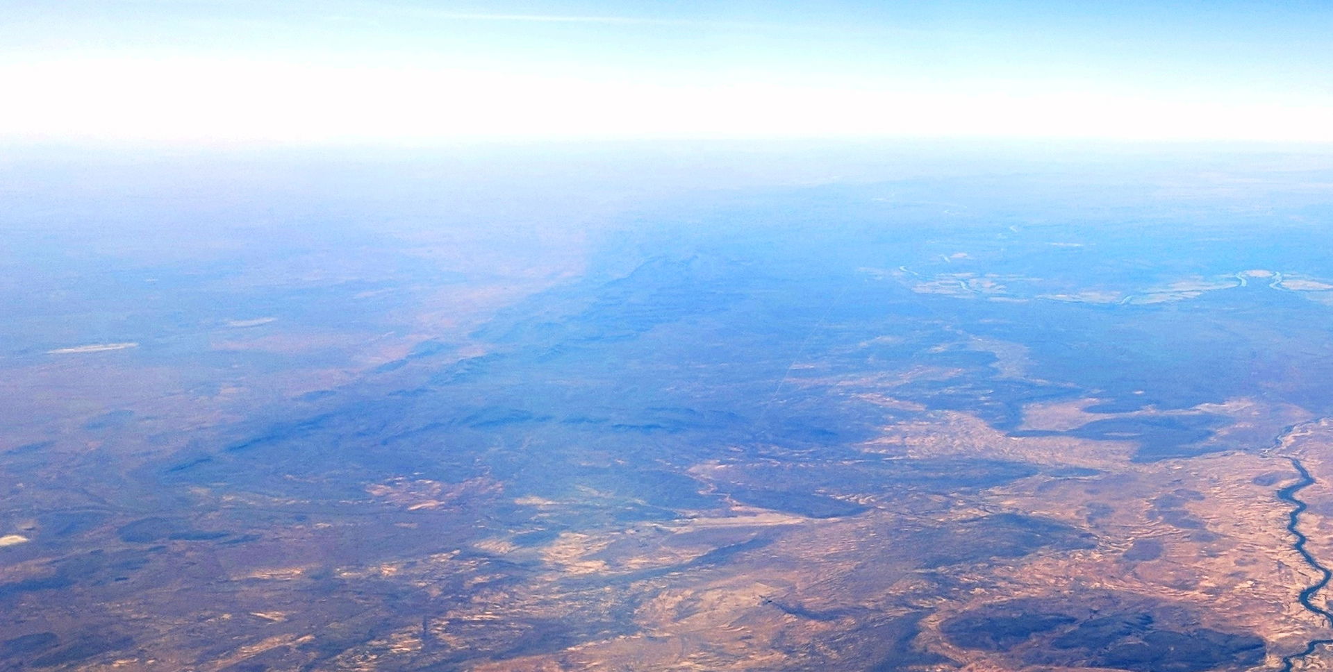 Looking north over the Karoo, Northern Cape, South Africa, duri…