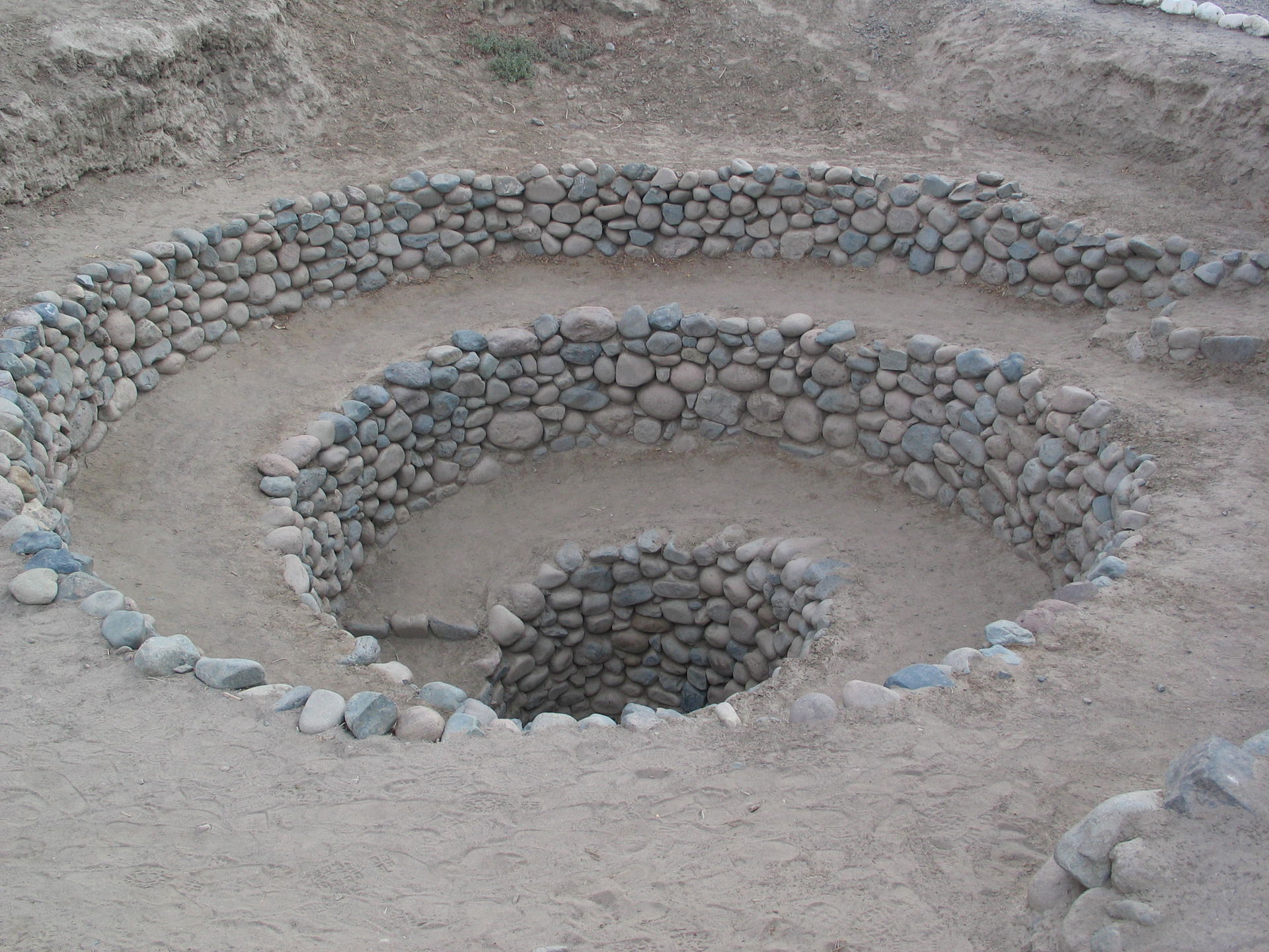 Entrance to Nazca aqueduct called Puquios