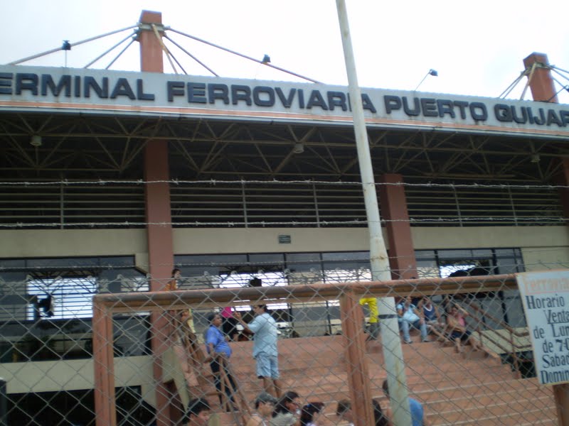 Puerto Quijarro train station.