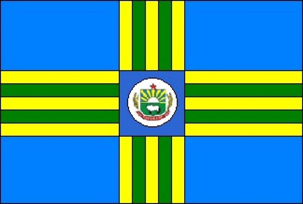Bandeira do município de Alvorada no Tocantins.