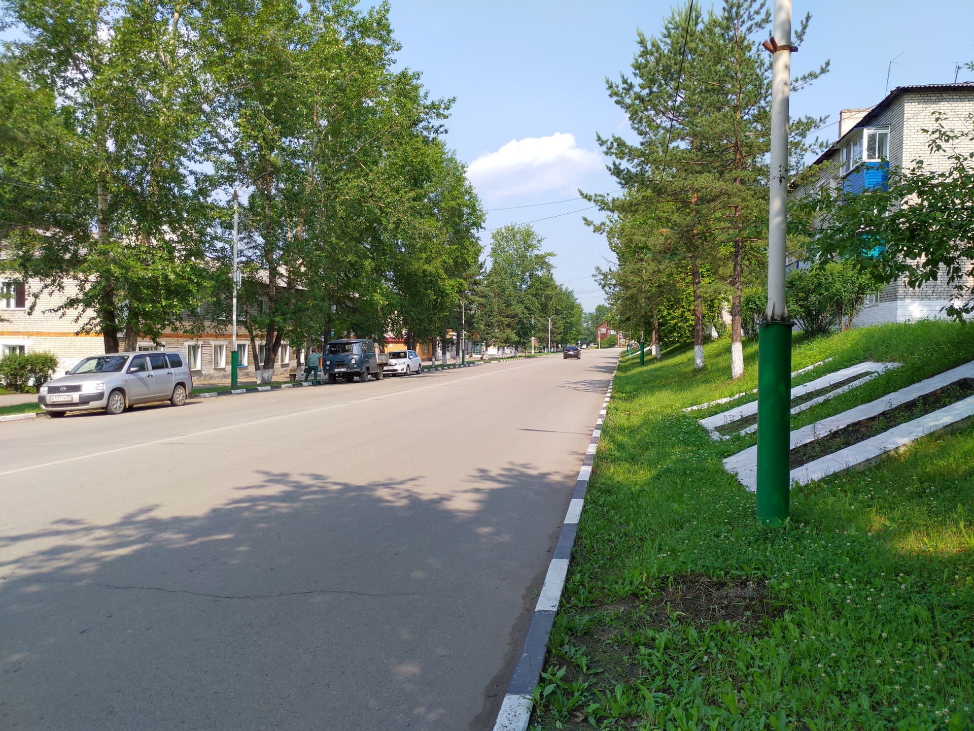Улица Победы. Город Сковородино Амурской области.