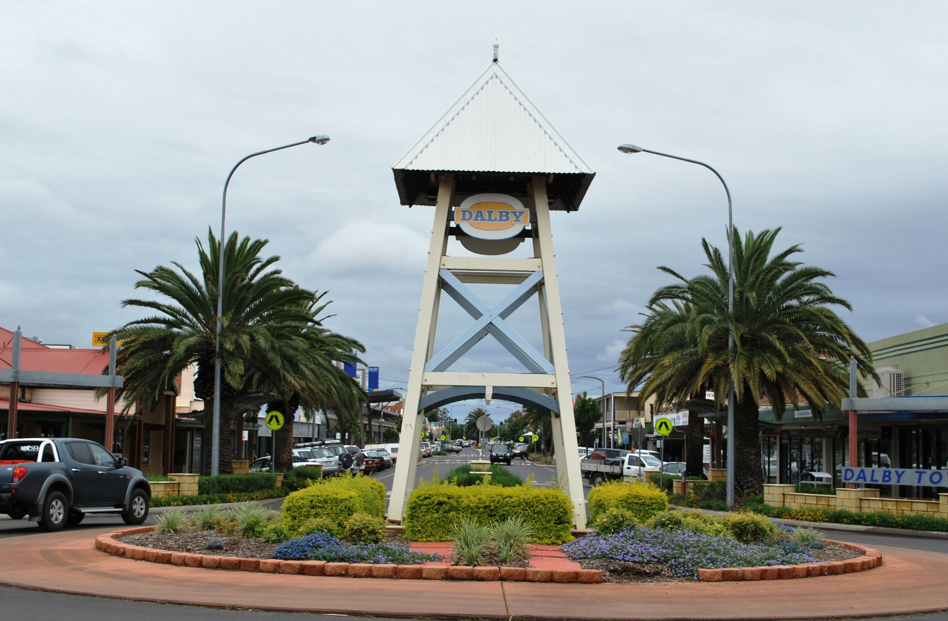 Main street of en:Dalby, Queensland