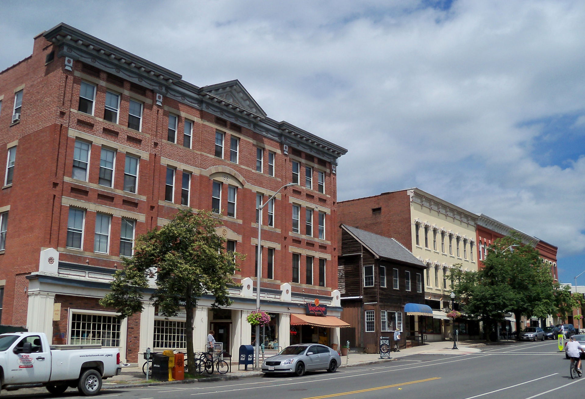 Downtown Amherst, Massachusetts, USA.