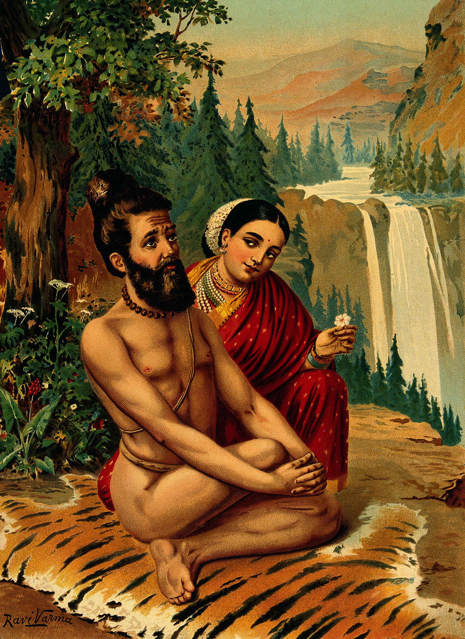 Menaka the nymph temping the yogi.
Iconographic Collections
Ke…