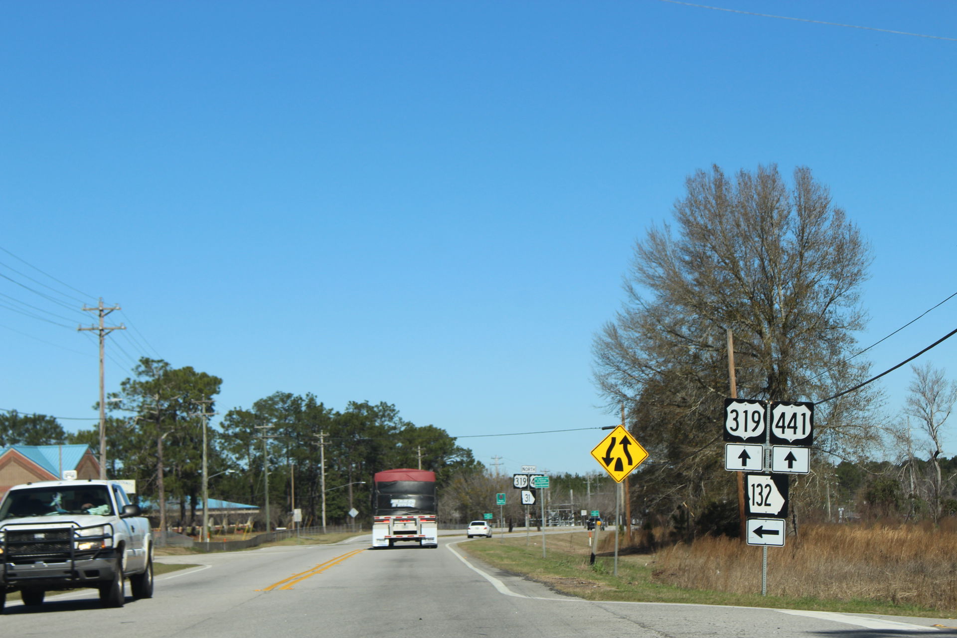 US319 US441 NB GA132 turn left, McRae-Helena, Telfair County, G…