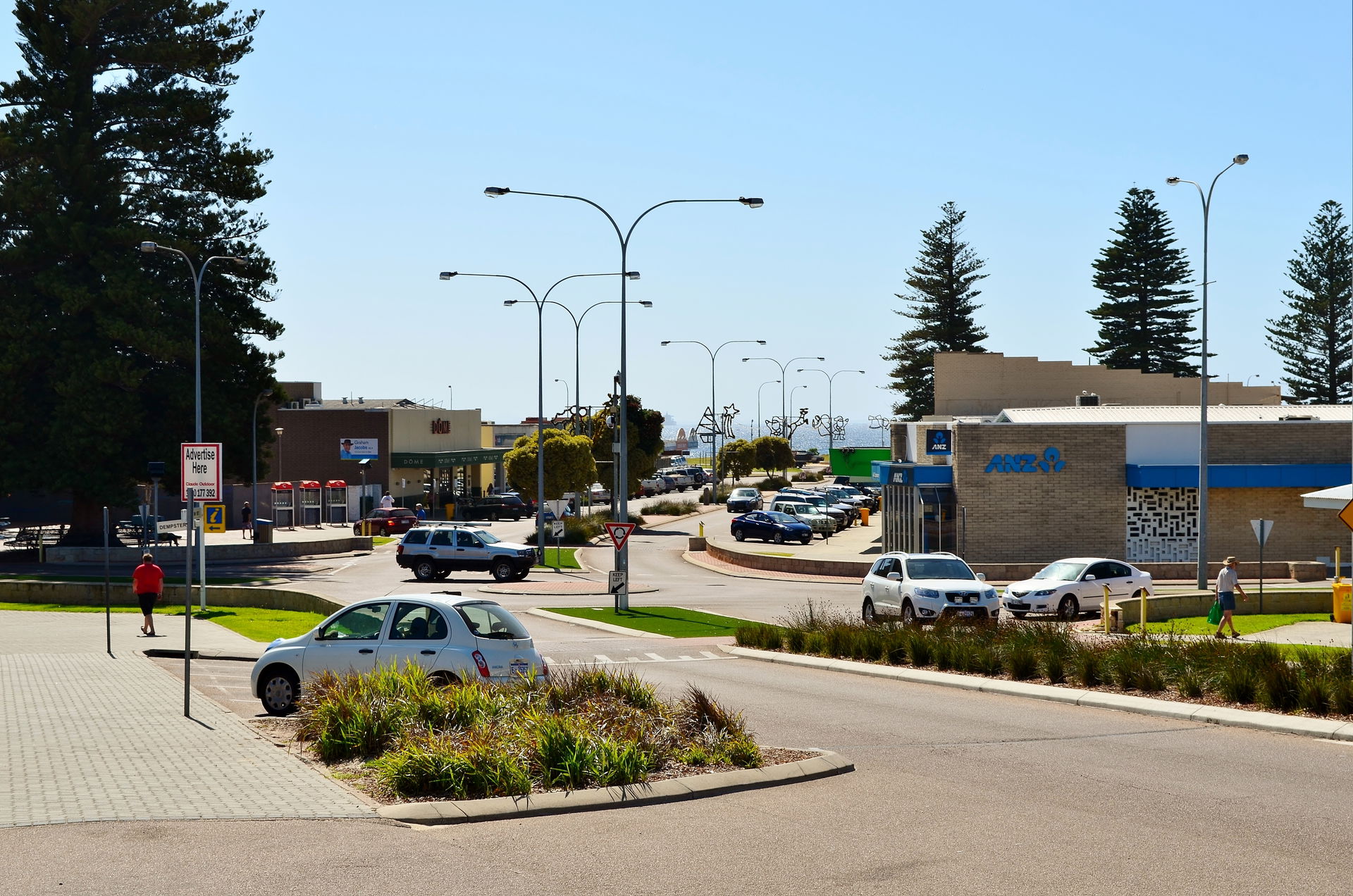 View of Andrew Street, Esperance, Western Australia.  In the fo…
