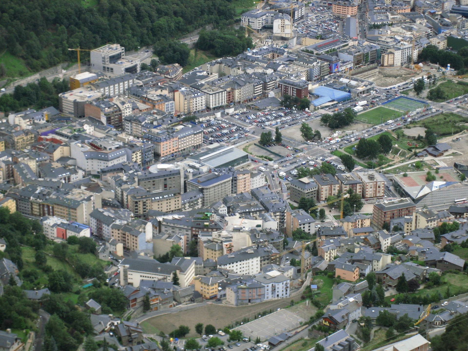 View of les Escaldes, Escaldes-Engordany parish, Andorra