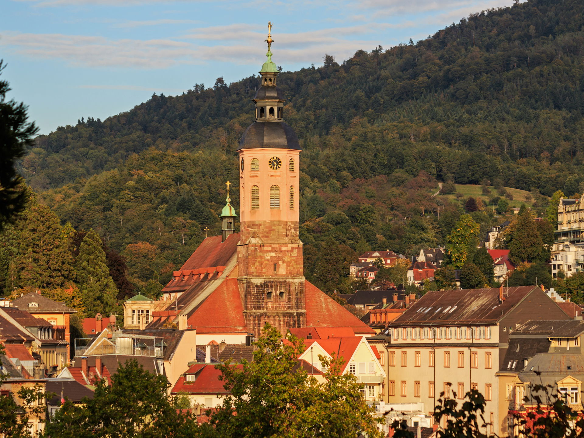 View from the Kurpark in Baden-Baden (BW, Germany). The photo s…