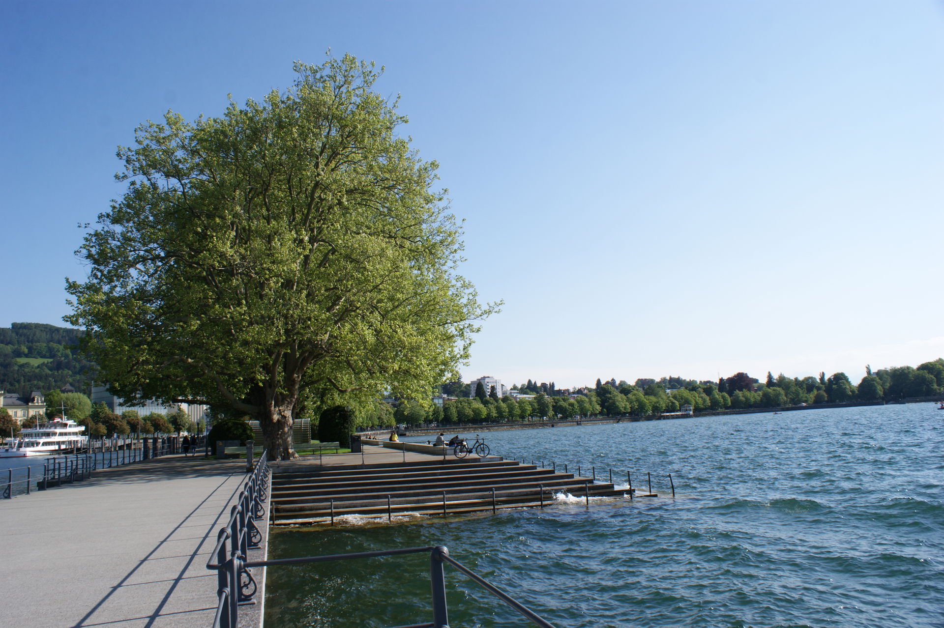 "Molo" (Pier) in Bregenz, Vorarlberg, Austria.