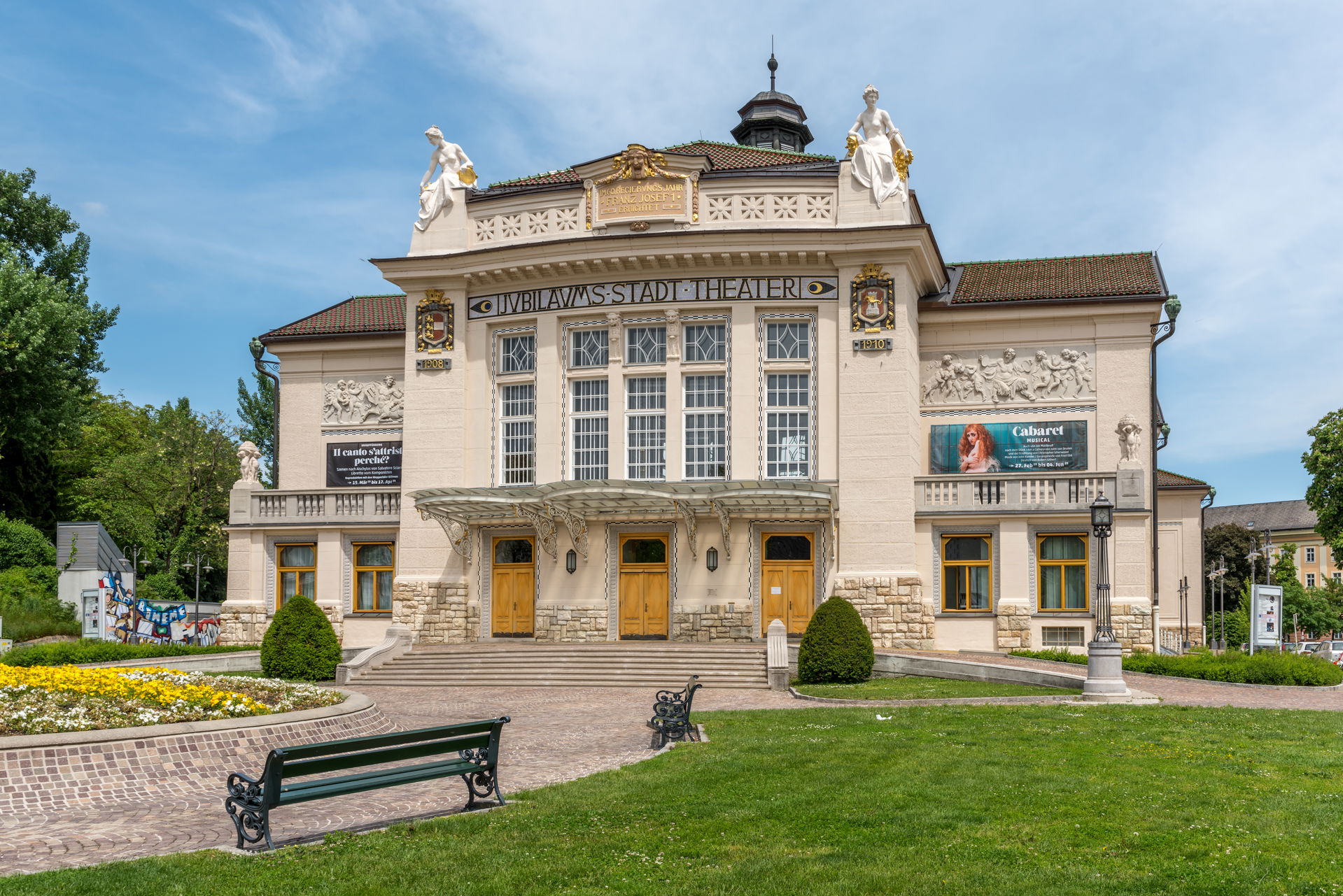 City theater (Architects: F. Fellner and H. Helmer) on Theaterp…