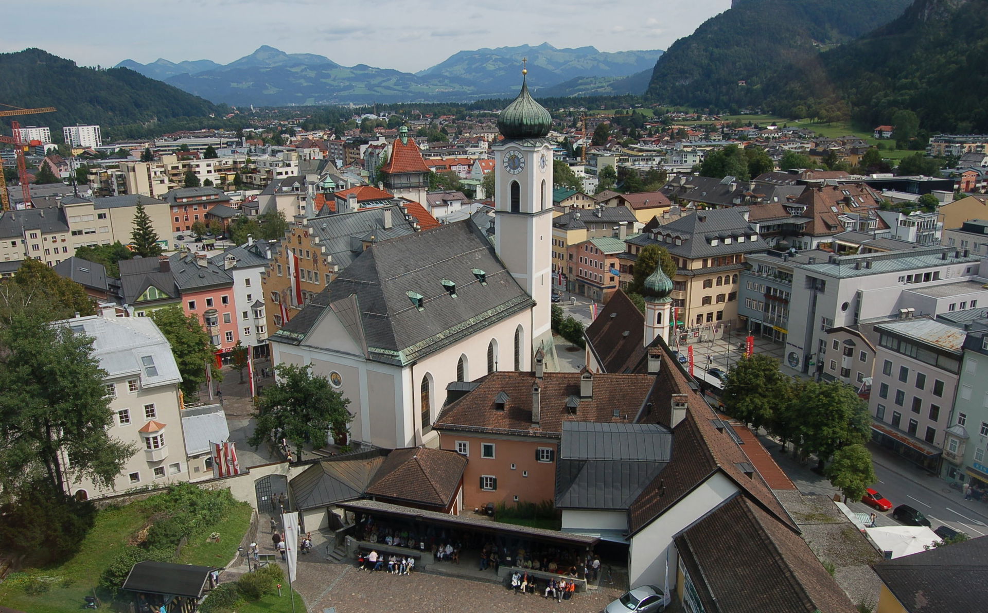 View of Kufstein from Panoramalift (an elevator leading up to t…