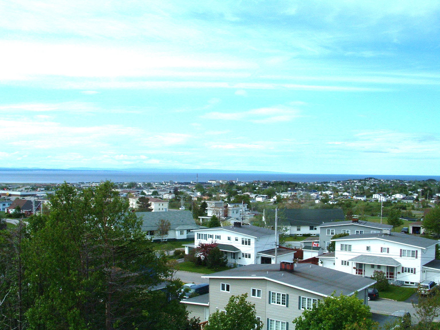 Overlooking the town of Stephenville, Newfoundland.