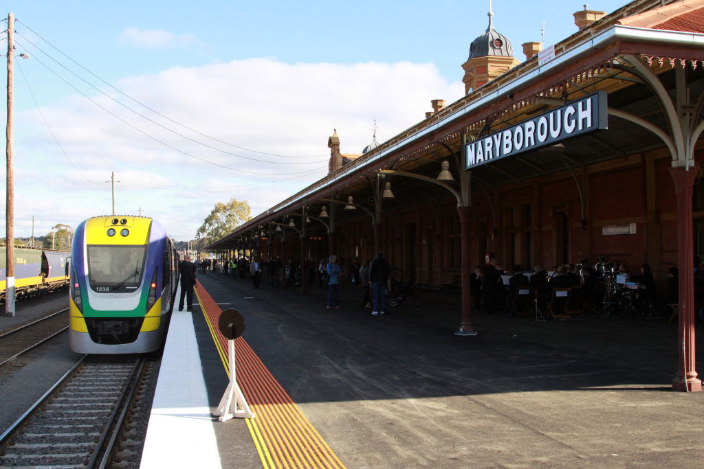 VLocity train at Maryborough railway station