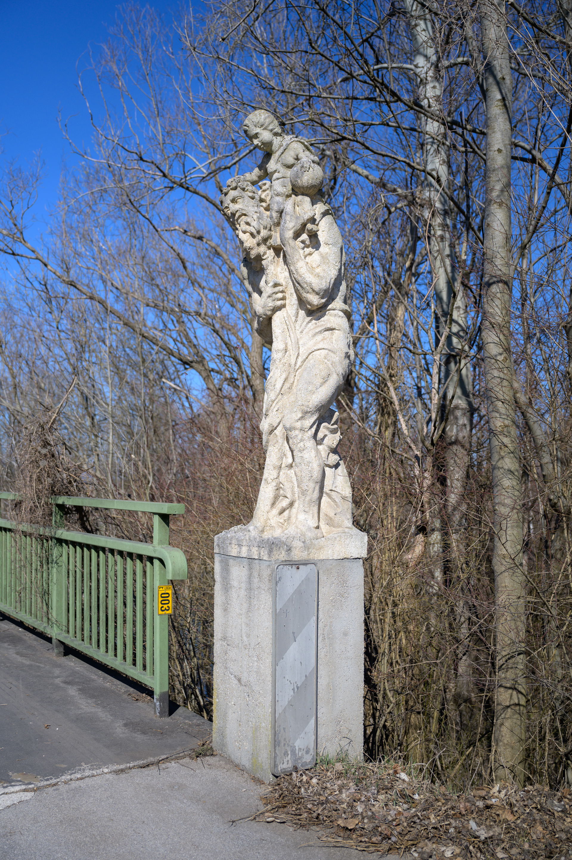 The Statue of Saint Christopher is located on the south end of …