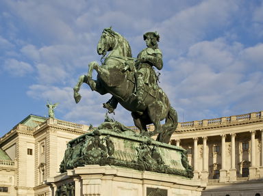 Statue of Prince Eugene of Savoy by Anton Dominik Fernkorn (186…