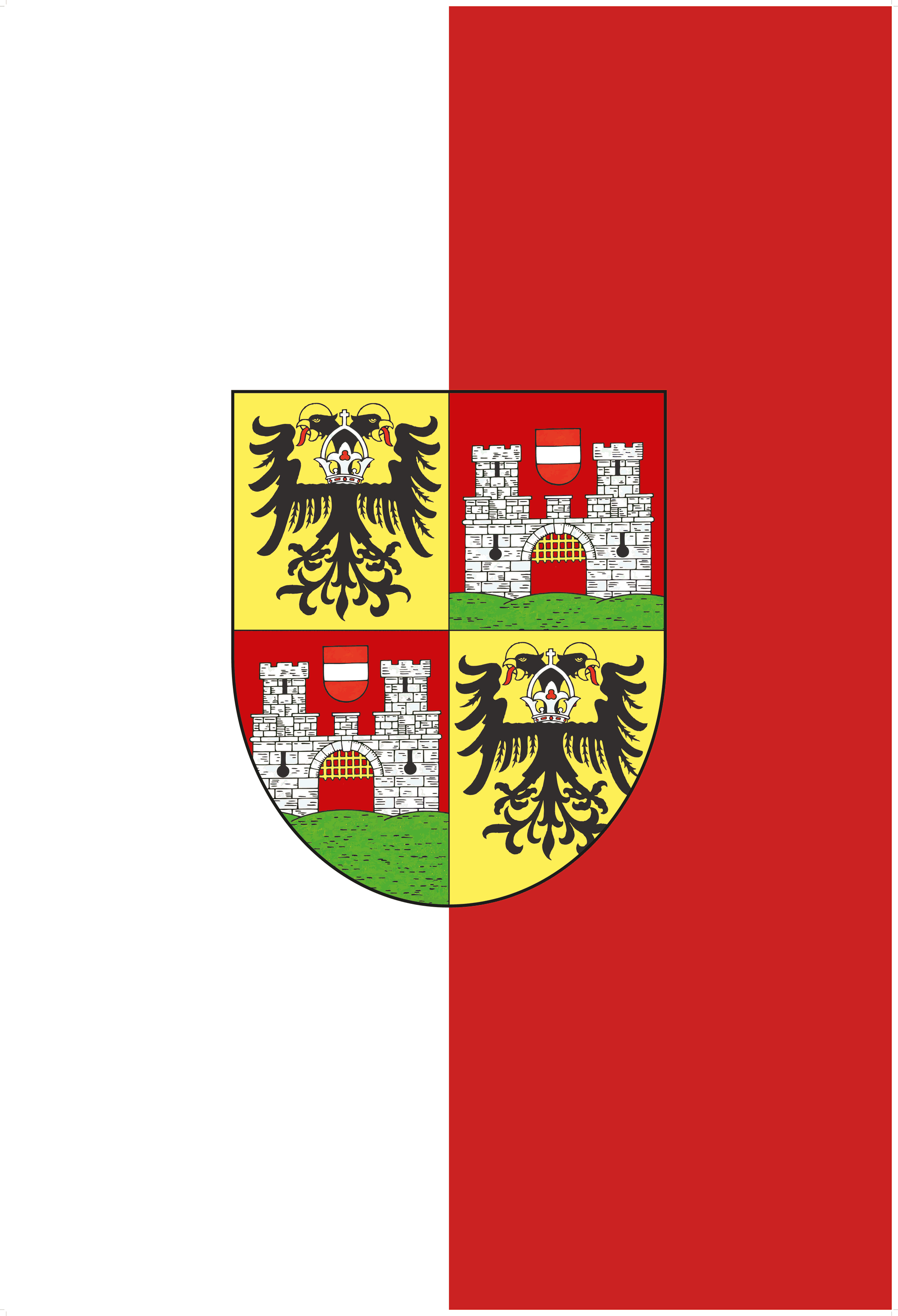 Banner of the city of Wiener Neustadt
